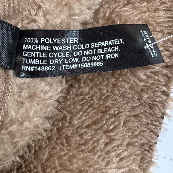 Torrid NWT camel cozy Sherpa belted ruana one size - Picture 15 of 15